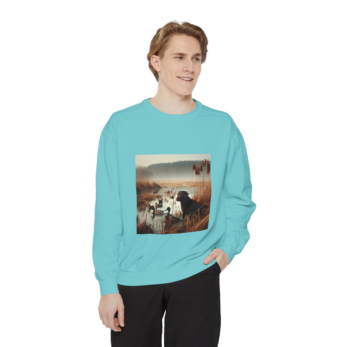 Garment-Dyed Sweatshirt - Cozy Comfort Line from Ole Henry for Fall and Winter
