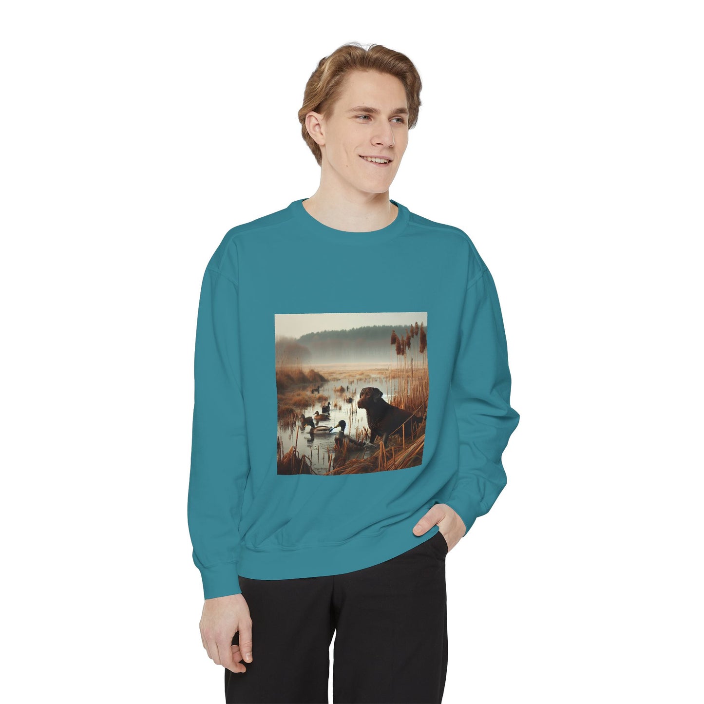 Garment-Dyed Sweatshirt - Cozy Comfort Line from Ole Henry for Fall and Winter