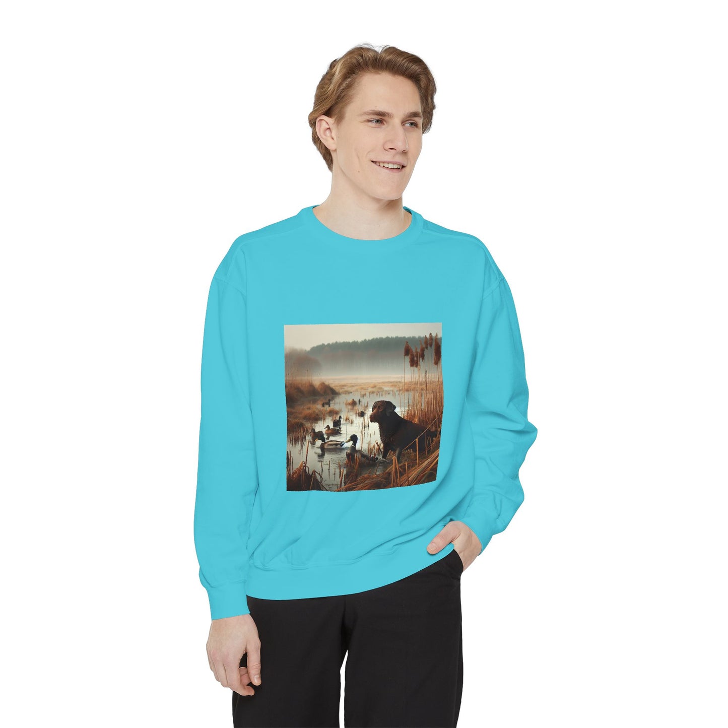 Garment-Dyed Sweatshirt - Cozy Comfort Line from Ole Henry for Fall and Winter