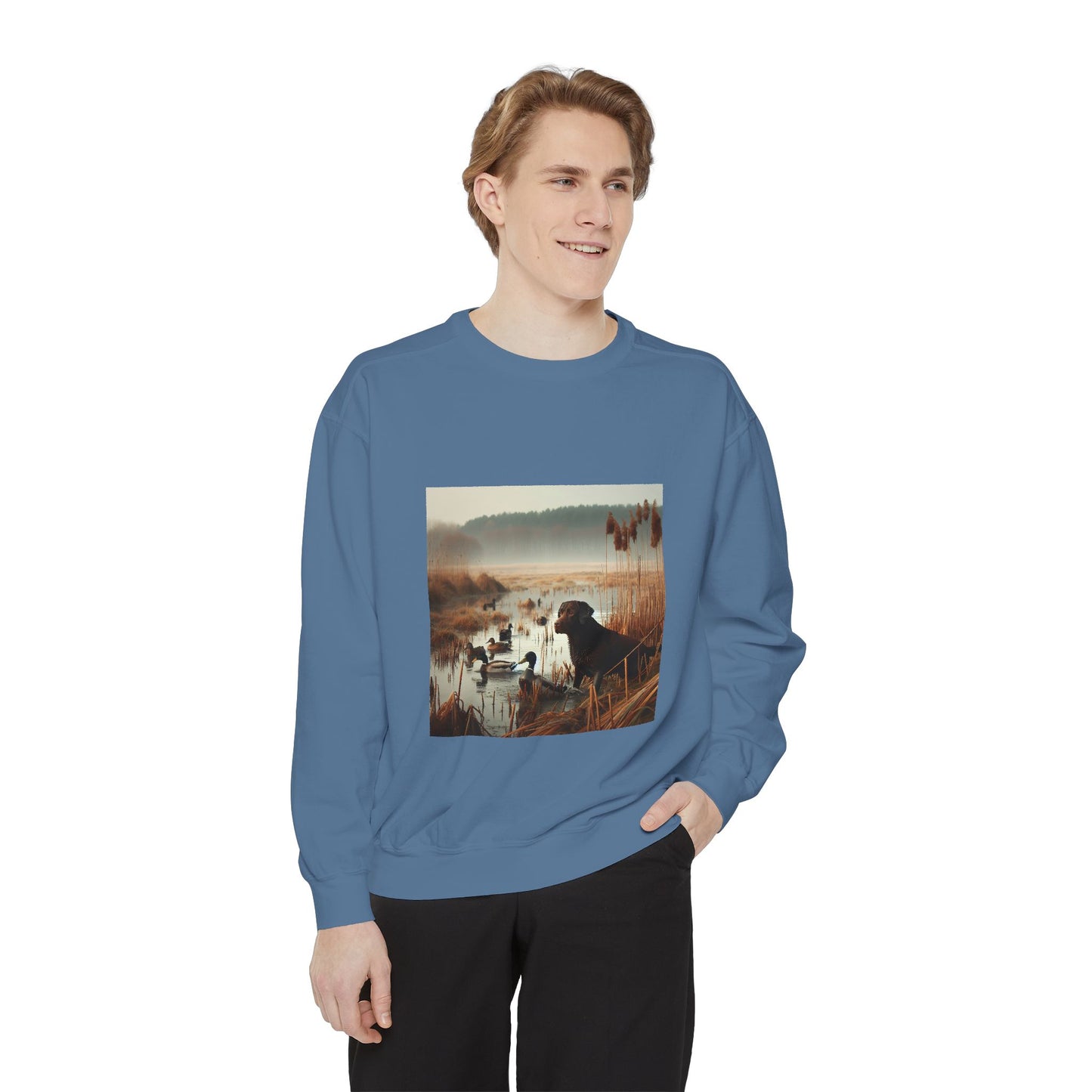 Garment-Dyed Sweatshirt - Cozy Comfort Line from Ole Henry for Fall and Winter