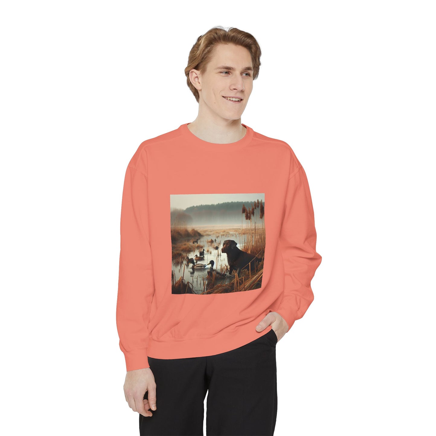 Garment-Dyed Sweatshirt - Cozy Comfort Line from Ole Henry for Fall and Winter