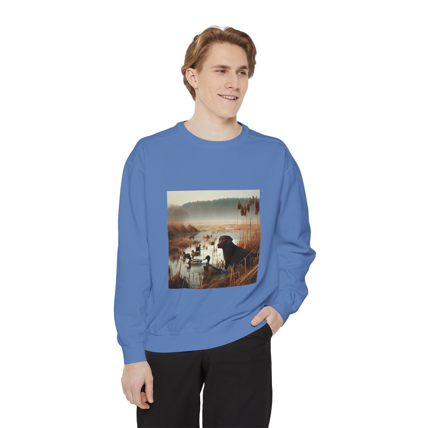 Garment-Dyed Sweatshirt - Cozy Comfort Line from Ole Henry for Fall and Winter