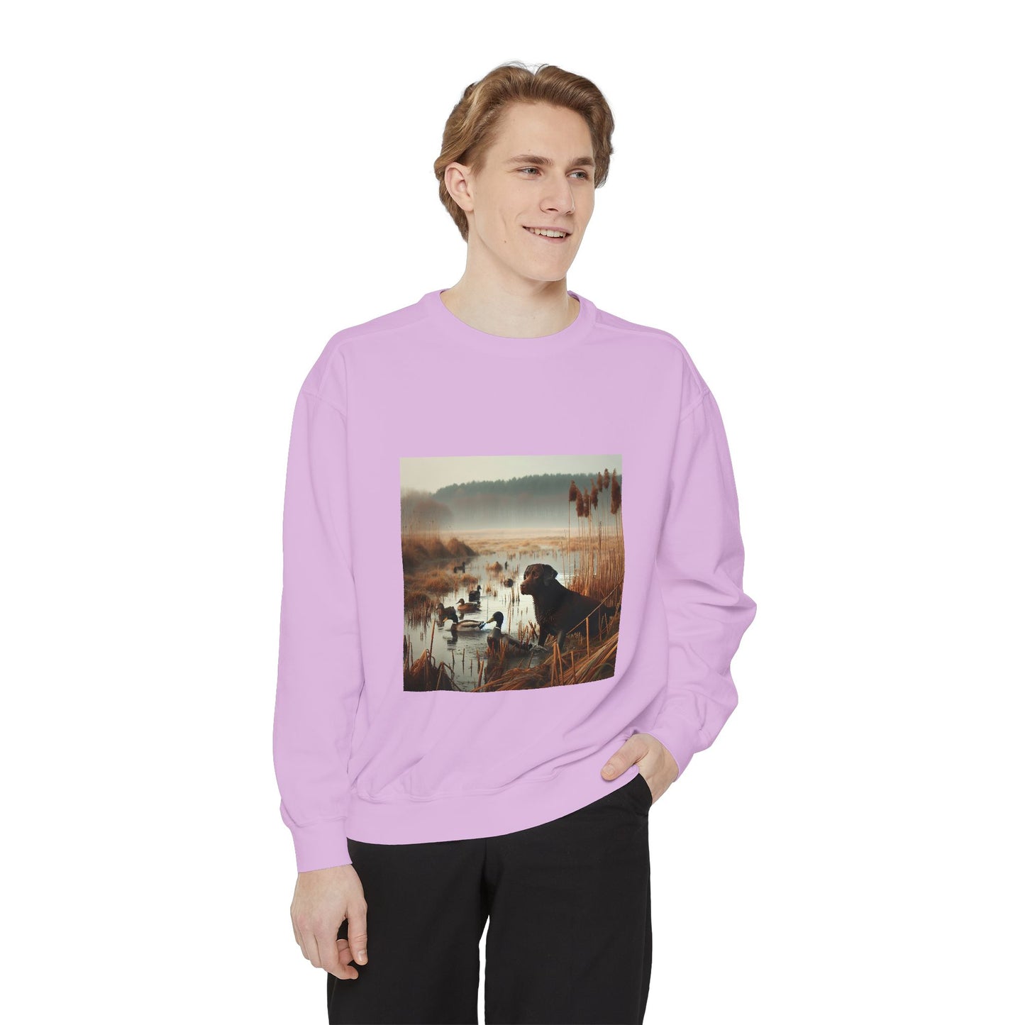 Garment-Dyed Sweatshirt - Cozy Comfort Line from Ole Henry for Fall and Winter