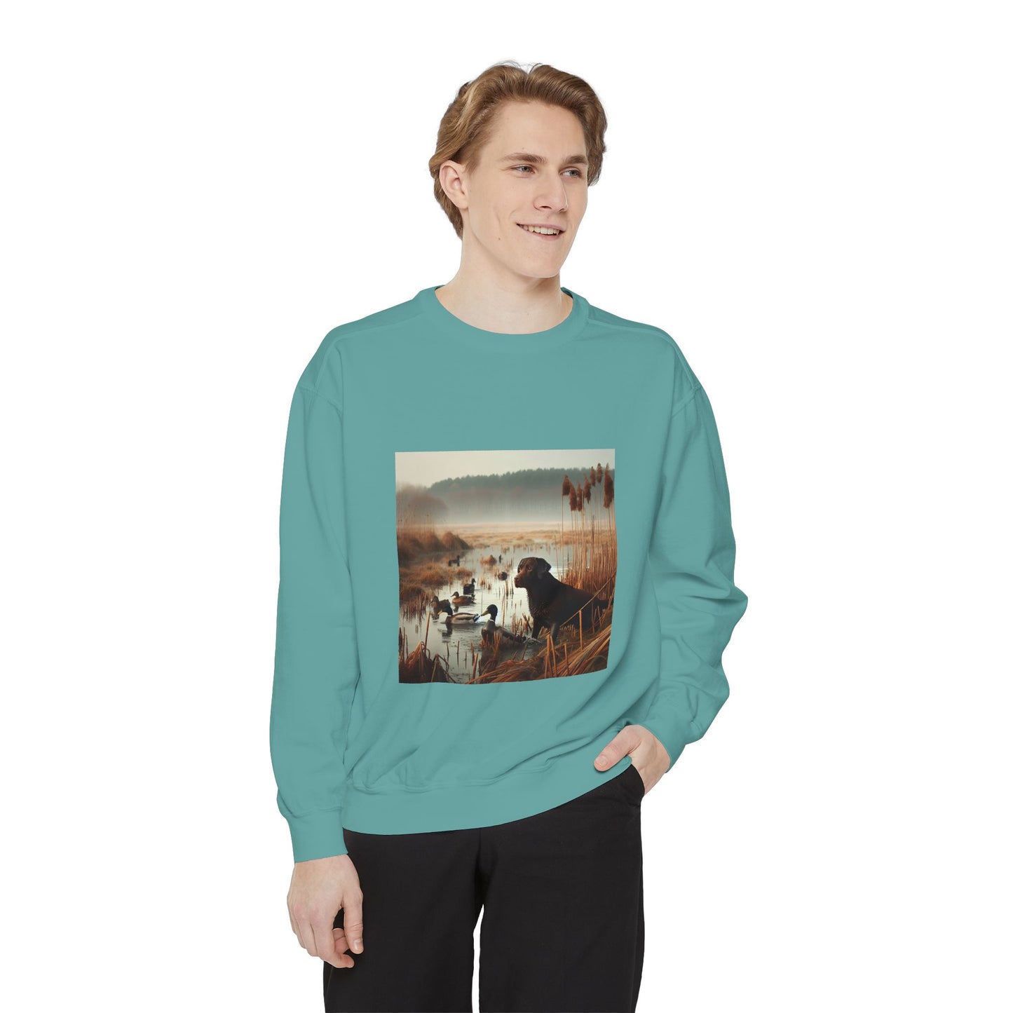 Garment-Dyed Sweatshirt - Cozy Comfort Line from Ole Henry for Fall and Winter
