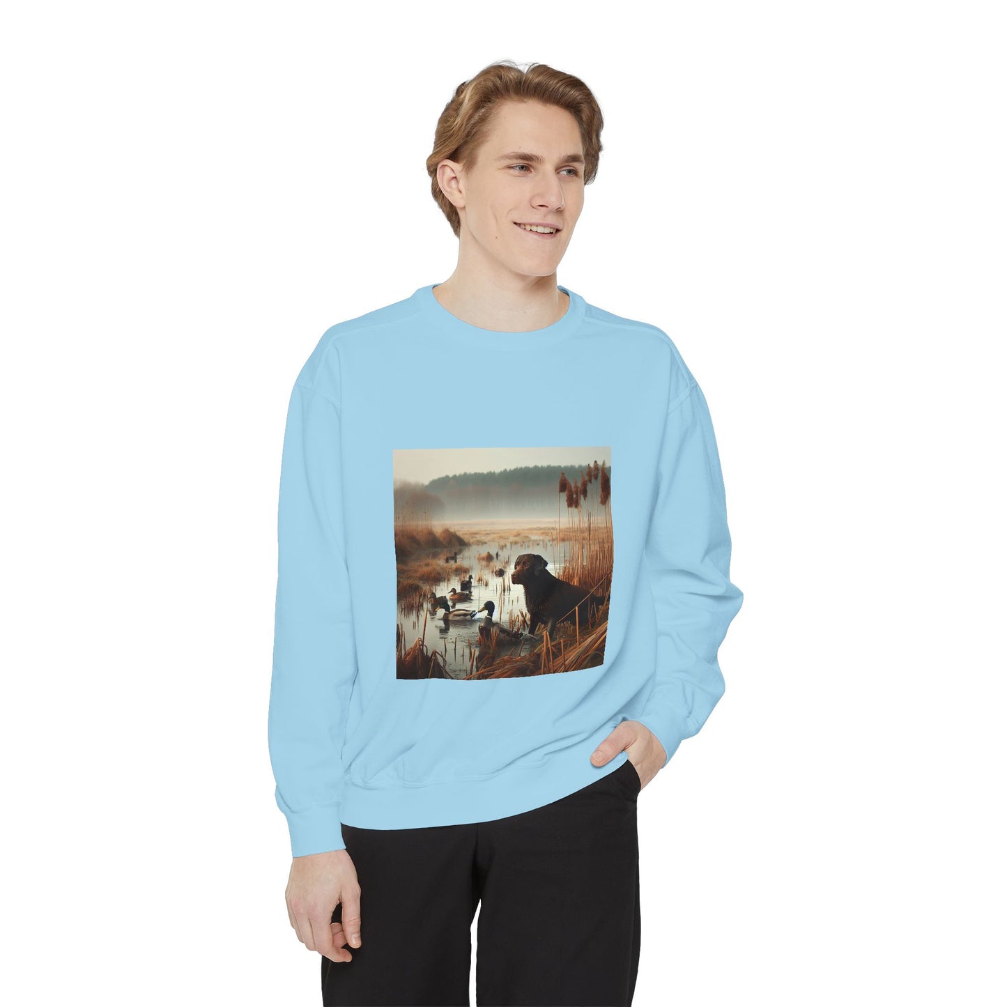 Garment-Dyed Sweatshirt - Cozy Comfort Line from Ole Henry for Fall and Winter